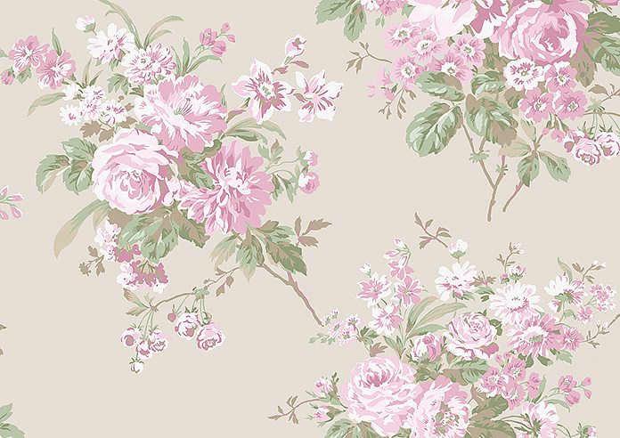 Shabby Chic by Rachel Ashwell Rose Chintz, Pink - Roman Blind - Image 7